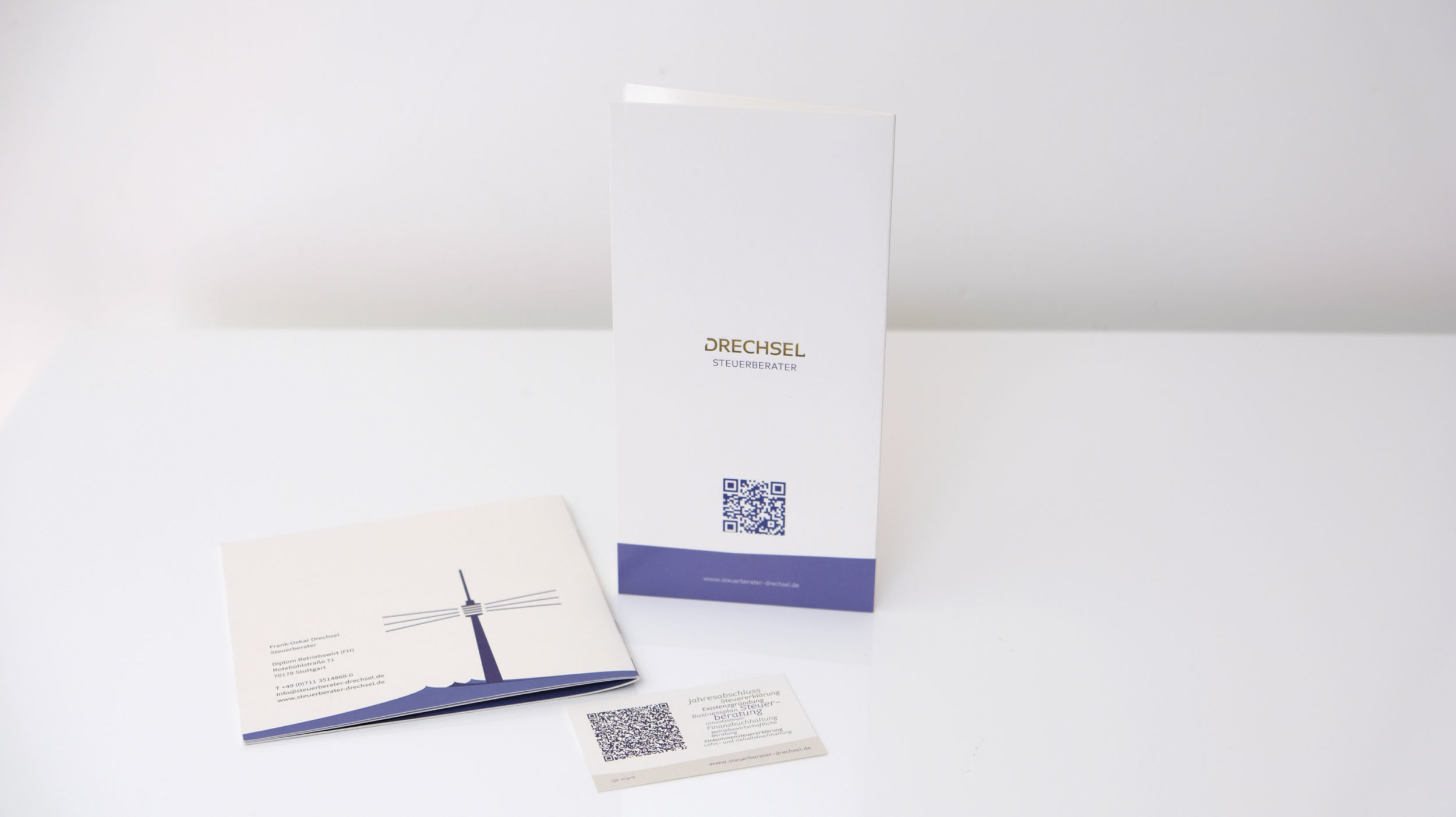 Steuerberater Drechsel, Branding-Rueckseiten Printdokumente
