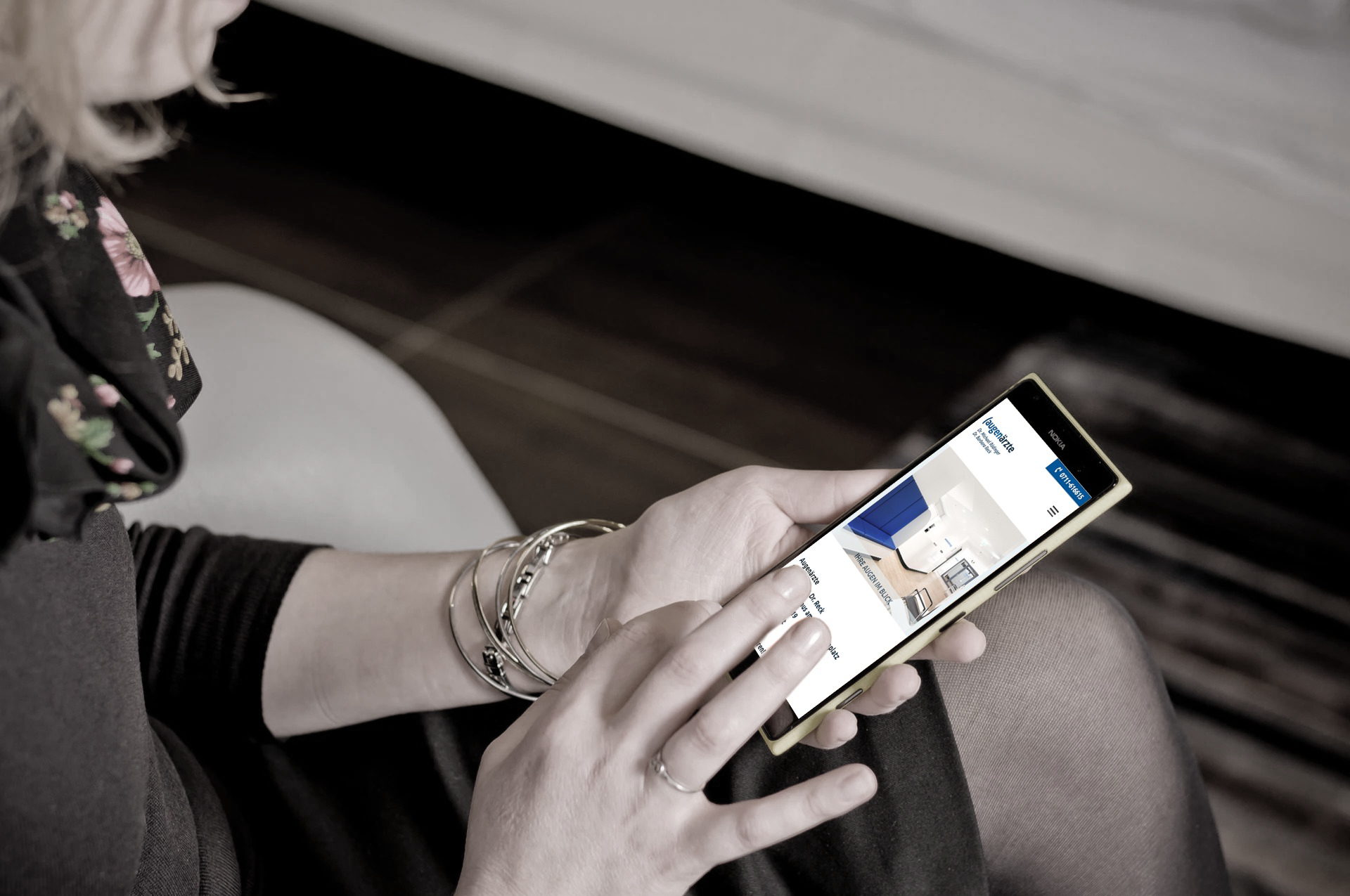 mobile Website für Augenarztpraxis